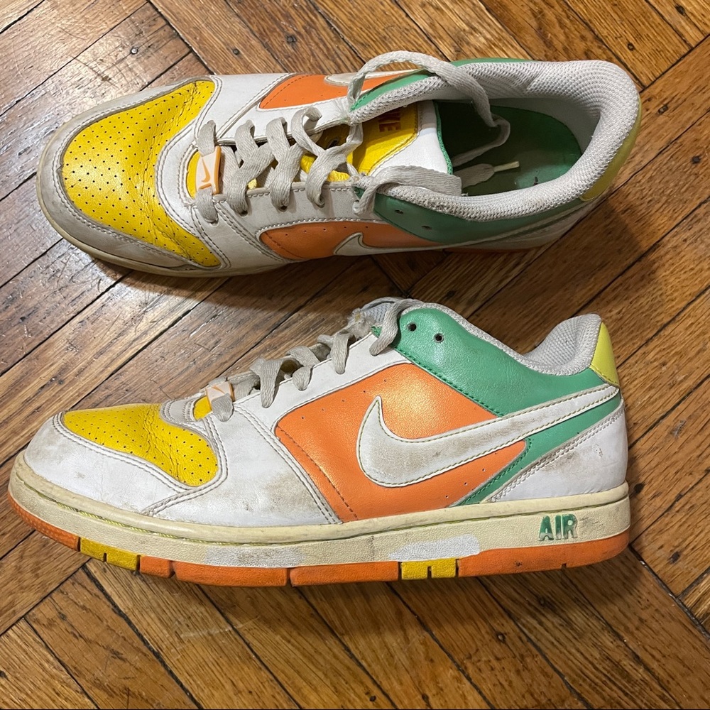 Nike Air Vintage Orange/Yellow/Green 8